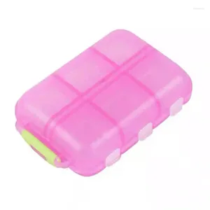 Storage Bottles Portable Plastic Dispenser Organiser Organizer Box Tablet Medication Case 12 Grid