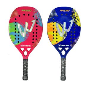 3k Camewin-Full Carbon Fibre Beach Tennis Racket Rough Surface Cover Bag Send Overglue Gift Present 240313