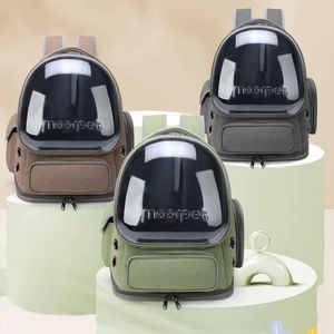 Cat Carriers Breathable Backpack Space Viewing Pet Bag Dog Cats Products Supplies Transparent Backpacks Transport Animal Conveyor