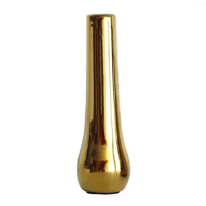 Dekorativa blommor Nordiskt hemmakontor Desktop Decoration Luxury Vases Plated Gold Vase Dried Flower Ceramic Modern Mini A