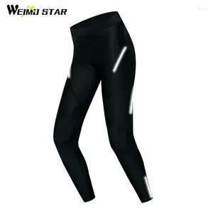 Motorcycle Apparel Weimostar Cycling Pants Black For Women Spring Autumn 4D Gel Pad Riding Bicycle Trousers Tight Bike Shorts Pantalon