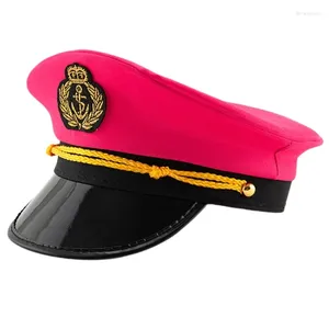 Berets Captain Yacht Hat Snapbacks Gold Hafdery Botors Skippers for Party Costume Unisex