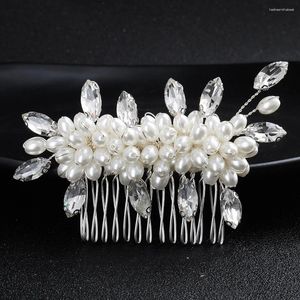 Haarspangen Braut Hochzeit Kämme Künstliche Perle Designs Kopfschmuck Strass Blatt Haarnadeln Frauen Mädchen Party Schmuck Zubehör