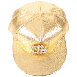Bola bonés crocodilo padrão chapéu ouro dólar sinal hip-hop plana borda sol boné de beisebol guarda-sol chapéus eua pu moda roupas casuais