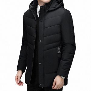 zima lg ciepła kurtka men parkas gęstwy ciepły polar 2023 stojak obster stały kolor Casual Parka Women Fi Nowy streetwear U7DG#