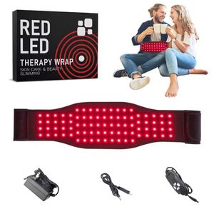 85 PCS LED 660Nm 850Nm Infraröd panel Wrap Heated Red Light Therapy Belt för kroppsfettförlust