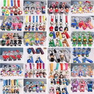 Inventario all'ingrosso Liquidazione Cartoon Portachiavi Pendenti Anime Portachiavi per auto Cartoon Doll Zaino Ciondolo Giocattoli Regalo