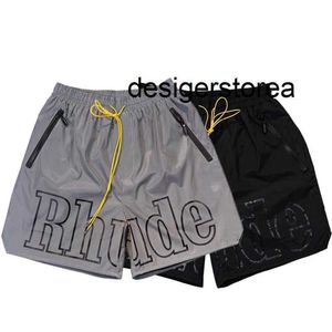 Rhude Shorts Mens Designer Short Men Set Tracksuit Pants Loose and Bekväm mode vara populärt 2023 Ny stil S M L XI Polyester Loose Best Quality