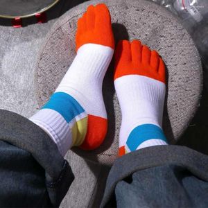 Men's Socks Sports Creative Five Finger Compression Colorful Fashion Young Antibacterial Breathable Dress With Toe