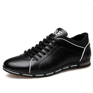 Casual Shoes Fashion Big Size Genuine Leather Men High Quality Brand