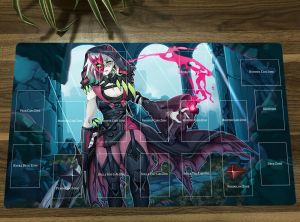 Almofadas YuGiOh Diabellestarr a Bruxa Negra TCG CCG Tapete de Jogo de Cartas de Negociação Tapete de Mesa Mesa de Mesa Jogando Tapete de Mouse Pad 60x35cm Mousepad