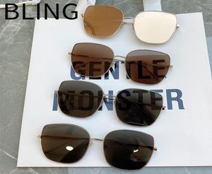Solglasögon kvinnor 2022 för män bling lyxdesigner vintage trending produkter legering uv400 bruna solglasögon7814365