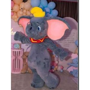 Mascot Costumes Foam Cute Grey Elephant Cartoon Plush Christmas Fancy Dress Halloween Mascot Costume