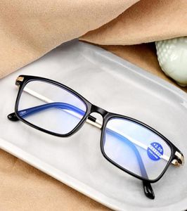 Solglasögon 1pc anti Blue Light Reading Glasses Women Vintage Presbyopic Eyeglass Men Business Office Far Sight Eyewear 1 15 2 24743589