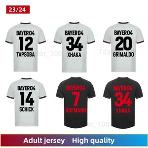 23 24 Bayer 04 Leverkusen Soccer Jerseys Boniface Palacios Wirtz Grimaldo Hofmann Hincapie Tapsoba Schick Frimpong 2023 2024 Mens Football Shirts Home Away 3番目