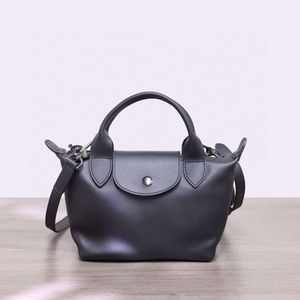 Loja Crossbody Bag Barato Export Dumpling Bun Swift Couro High End Bolsa de Alça Curta com Couro Genuíno Versátil Um Ombro Feminino