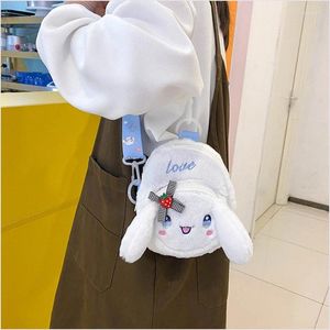 Evening Bags Women Plush Cartoon Messenger Bag 2024 Cute Dog Furry Backpack Girl Doll Toy