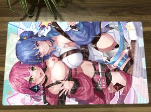 Almofadas YuGiOh Evil Twin Kisikil Evil Twin Lilla TCG Tapete de jogo de cartas de negociação Tapete de mesa CCG Playmat Tapete de mesa Mousepad Mouse Pad 60x35cm