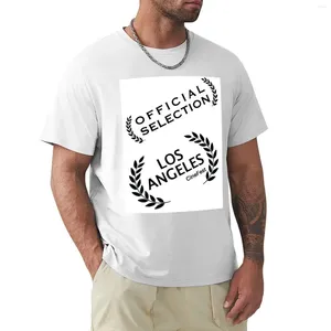 Męski Polos Oficjalny wybór Los Angeles Cinefest T-shirt Plain Boys Whites T koszule dla mężczyzn Pack