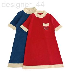 Basic & Casual Dresses designer Women's Designer Dress Summer New Round Neck Pocket Pattern Knitted Fabric Short Sleeve K3RC