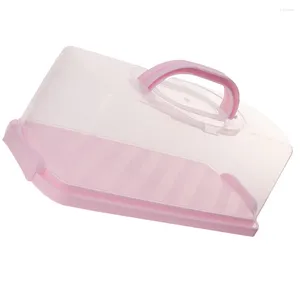 Storage Bottles Rectangular Bread Keeper Loaf Cake Container Carrier Lid Handle Baker Rack