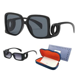 Occhiali da sole firmati per donna Uomo Occhiali da sole di lusso da donna Occhiali da sole quadrati Designer Lunette De Soleil Occhiali leopardati con montatura a scatola da viaggio da spiaggia