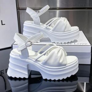 Boots 8.5CM Women's Sandals Summer Chic And Luxury Butterflyknot Bridal Shoes Elegant Woman High Heel Shoes Trends Sandals For Women