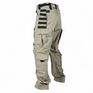 Männer Militärische Taktik Hosen Quick Dry Taktische Cargo Hosen Verschleißfeste Multi-Pocket Männer Hosen Lose Kampf Arbeit Hose männlichen O7Uy #