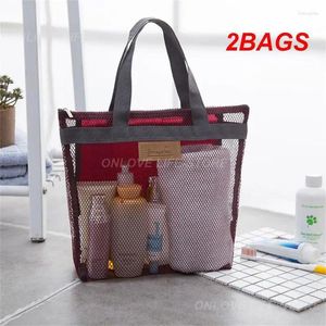 Torby do przechowywania 2 baga w torbie do mycia Duże dzieci zabawki Spa Wysokiej jakości narzędzia domowe makijaż z zamkiem błyskawicznym 30x28 cm