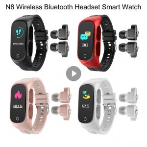 Watches N8 Smart Watch With Wireless Earphones TWS Bluetoothcompatible 5.0 Headset Call Sleep Monitor Heart Rate Smart Watches