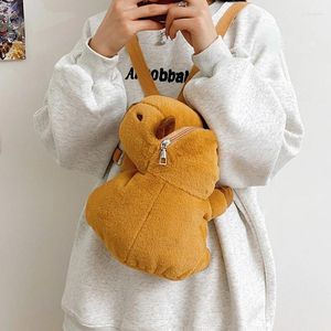 Torby do przechowywania Capybara Plush Backpack Kawaii Doll Bag Rekretar