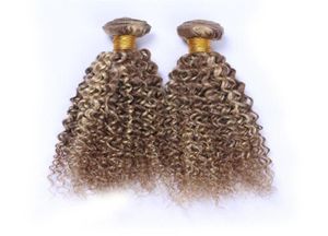 Ombre capelli brasiliani 6613 Capelli ricci umani di colore misto Onda profonda Estensione dei capelli ricci profondi per pianoforte Evidenzia fasci di pianoforte ricci19658957833