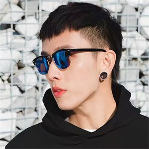 Designer-Sonnenbrille für Damen, Herren, Brillenschutz, modische Sonnenbrille, Buchstabe, lässig, Retro-Brille, Metall, Vollrahmen, mit Box Q-3