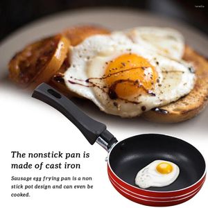 Panelas Café da manhã Ovo Frigideira Mini Pan 12cm 14cm 16cm Omeletes Panqueca Antiaderente Fritar Ferramentas de Cozinha