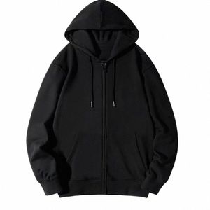 Zip up hoodie retro lg hylsa lösa jacka rockar överdimensionerade casual streetwear män huva tröja y2k topps 3829#