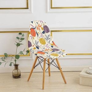 Chair Covers Printing Seat Cover Dining Room Removable Washable Elastic Cushion For Upholstered Chairs