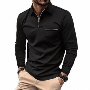 new Men's Spring and Autumn Polo Shirt Casual Men's Lg Sleeve Sports Polo Shirt Large s-3XL Men's T-shirt Polo Shirt 2023 U5Ng#