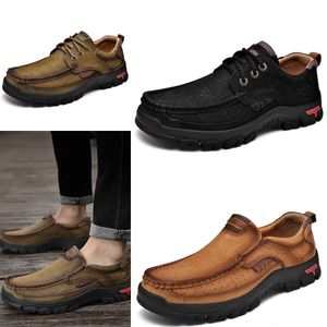 Moda resistente sapatos masculinos mocassins sapatos de couro casuais sapatos de caminhada uma variedade de opções tênis de grife formadores gai