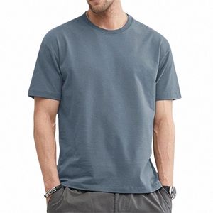 男性用のTシャツ夏のコットトップソリッドカラーブランクTシャツo-neck Men Clothing PlusサイズMから5xl D7GE＃