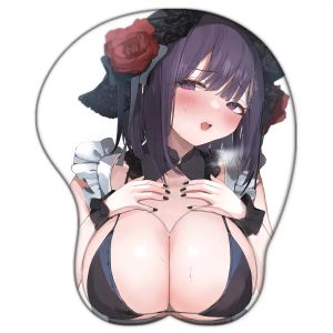 Pads My Dress Up Darling Kuroe Shizuku Marin Kitagawa 3D boobs Mouse Pad AnimeSexy Breast Gamer Mouse Mats with Silicone Wrist Rest