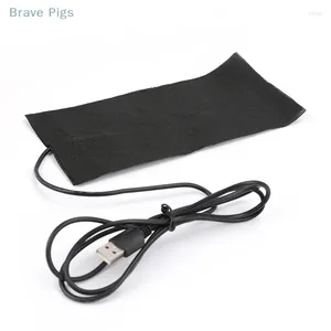 Carpets USB 5V Electric Heating Pad Carbon Fiber Thermal Sheet Warm Winter Clothing Outdoor Heated Cloth Mat Jacket Vest Parts 10 20cm