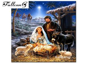 FULLCANG 5d mosaic diamond painting cross stitch diamond embroidery Jesus was born religious icons full square rhinestones F5322893956