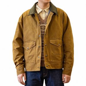 Red Tornado Encerado Cott Canvas Jacket Resistente à Água Heritage Style Men's Work Outerwear 791v #