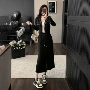 This Year's Popular Hoodie Skirt is Fashionable Trendy, Reducing Age Providing A Sense of Luxury for Casual and Sophisticated Temperament. Two Piece Women's