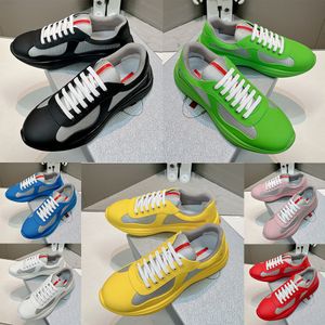 Black Men Donne Scarpe Designer Americas Cup Cup Bike Bike Tessic Sneakers Athleisure Classic Vintage Trainer taglia 35-48