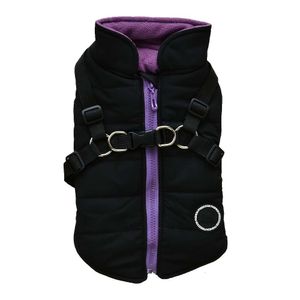 Colete quente para cães de inverno com argola de trela perfeito para cães pequenos, médios e grandes – roupa para animais de estimação que mantém seu amigo peludo aconchegante e elegante