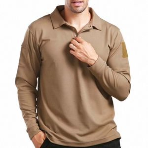 Casual Tático Trabalho T-Shirts Homens Roupas Camisas de Combate LG Manga Respirável Polos Camisetas Cam T-shirts Exército Tops Novo e2rq #