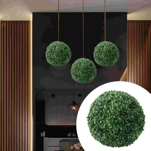 Fiori decorativi Decorazione da appendere per feste di Natale Pianta da soffitto con pianta a forma di palla di Milano simulata