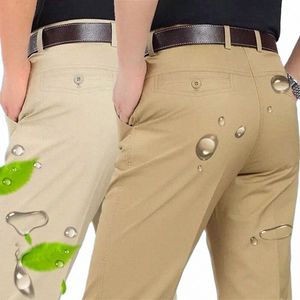 2019 New Men Suit Pants Fi Boutique Cott Solid Khaki Official Busin Suit Pants Men Groom Wedding Dr Trousers 41h1#