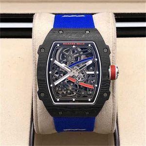 Orologio RichasMiers Ys Top Clone Factory Orologio da polso automatico al quarzo in fibra di carbonio da polso Rm6702 Fibra Ntpt francese Edizione limitata Tempo libero Yiyjkv YI8HOZQZSO